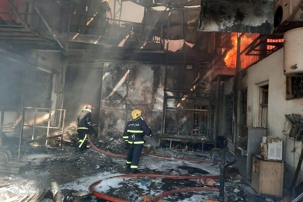 آتش سوزی عظیم در بغداد+فیلم