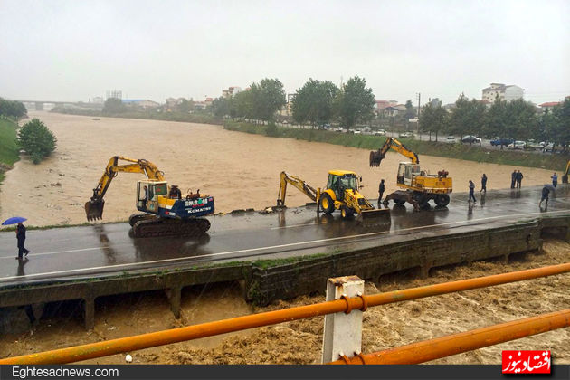 باران سیل‌آسا در مازندران+تصاویر