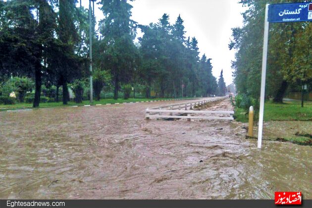 باران سیل‌آسا در مازندران+تصاویر