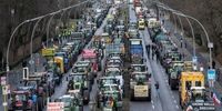  کشاورزان آلمانی خیابان‌های برلین را بند آوردند!