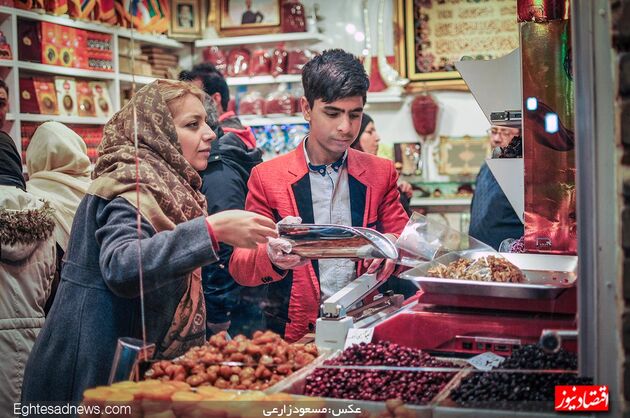بازار تجریش تهران، 2 روز پیش از یلدا(گزارش تصویری)