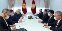 تاکید ظریف بر لزوم گسترش همکاری‌های دوجانبه با قرقیزستان در دیدار با چاپاروف 