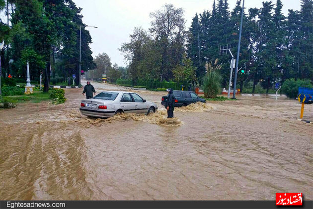 باران سیل‌آسا در مازندران+تصاویر