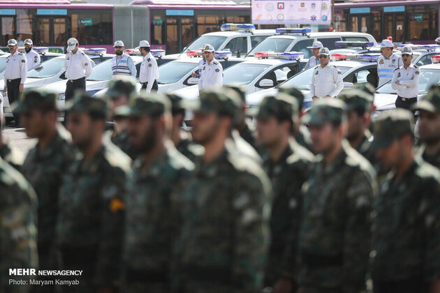 تصاویر جالب رزمایش نیروی انتظامی در بوستان ولایت