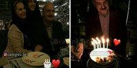 جشن تولد ایرج طهماسب در کنار همسر و دخترش + عکس

