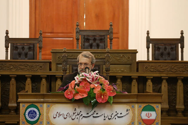 نشست خبری رئیس مجلس شورای اسلامی