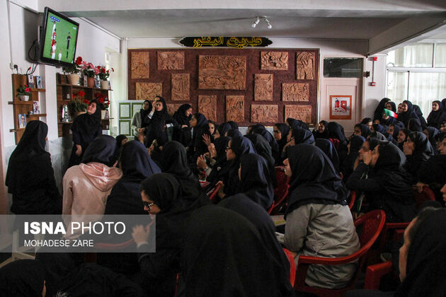 تماشای فینال آسیا در مدارس مشهد
