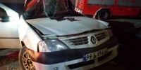 برخورد مرگبار ال90 با تیر برق در جاده قدیم کرج - هشتگرد