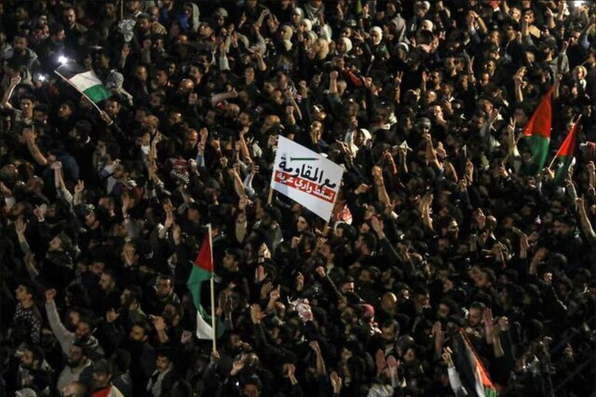 ادامه حمایت اردن از غزه؛ مردم این کشور دوباره به خیابان‌ آمدند