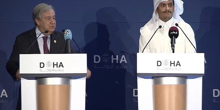 رایزنی گوترش و وزیرخارجه قطر درباره توافق هسته‌‌ای