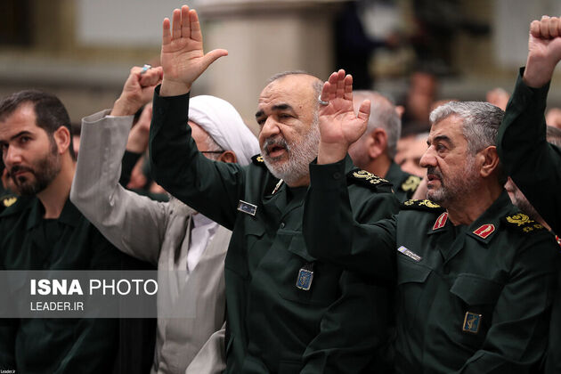 دیدار فرماندهان سپاه پاسداران با مقام معظم رهبری