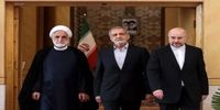 ادای احترام روسای قوا و رئیس مجمع تشخیص به پیکر رهبر شهید انقلاب/ اشک‌های سران سه قوه و محسن رضایی در لحظه وداع با رهبر شهید+ فیلم