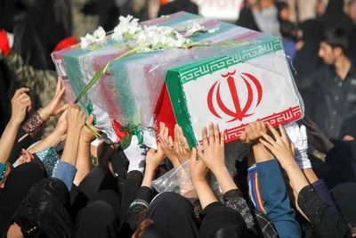 تصاویر| تشییع پیکر ۶۰ شهید اقتدار در تهران
