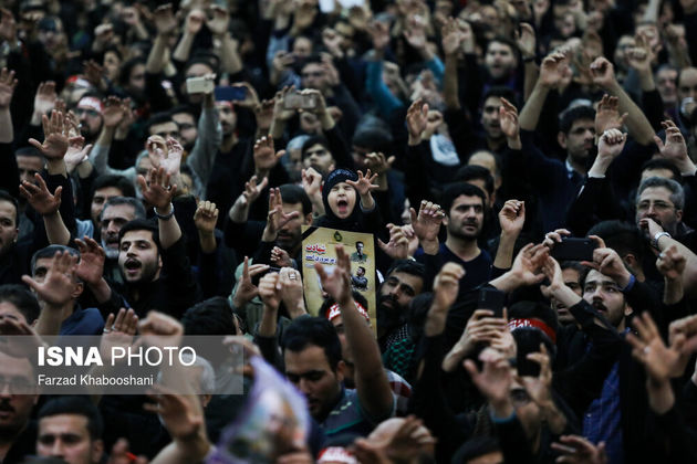 تصاویر مراسم عزاداری شهادت سردارسلیمانی در مصلی امام خمینی(ره)