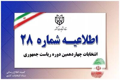 انتشار اطلاعیه جدید ستاد انتخابات/صحت انتخابات ریاست جمهوری توسط شورای نگهبان تایید شد