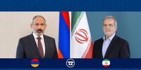 پزشکیان به پاشینیان: زیر بار زور و محرومیت از حقوق ملت ایران نمی‌رویم
