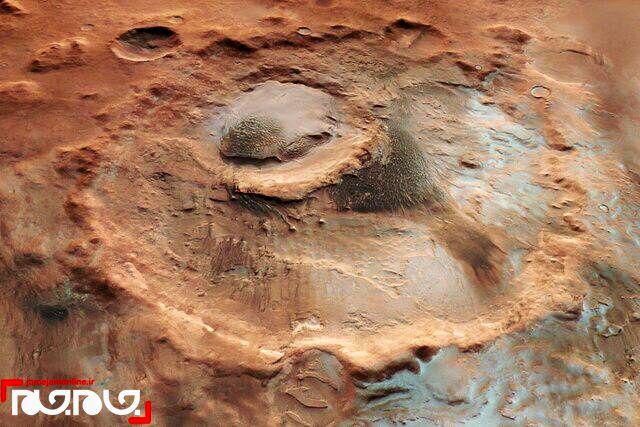 نمایی جالب از زمستان در مریخ! +عکس