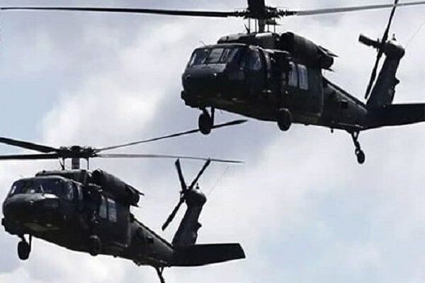 ارسال دو بالگرد حامل مهمات برای گروه های مسلح در سوریه توسط آمریکا
