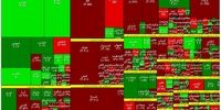 شستا در صدر بازار سهام / نقشه بورس تا ساعت 11