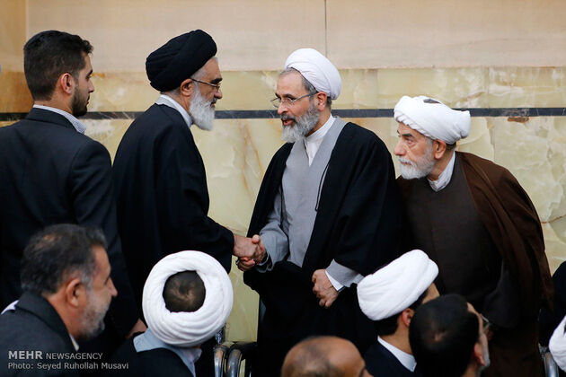 مراسم ترحیم آیت الله هاشمی رفسنجانی در مسجد اعظم قم