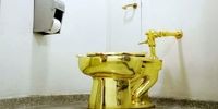 عکسی از توالتی از طلای ۲۴ عیار!
