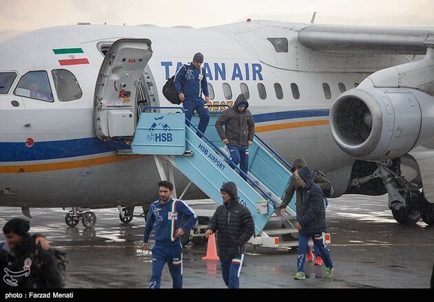 ورود تیم ملی کشتی آزاد آمریکا به کرمانشاه