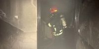 وقوع آتش سوزی در یکی از شعب بانک