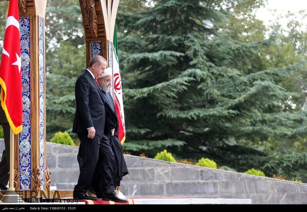 استقبال رسمی روحانی از اردوغان