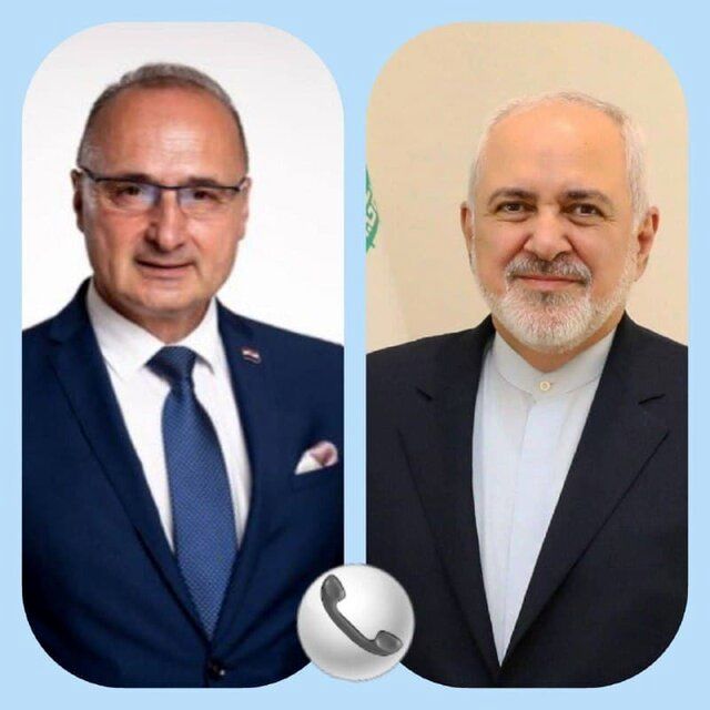 رایزنی تلفنی وزیران امور خارجه ایران و کرواسی

