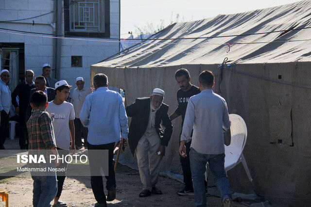 سوگواری در زادگاه صابر کاظمی+ عکس