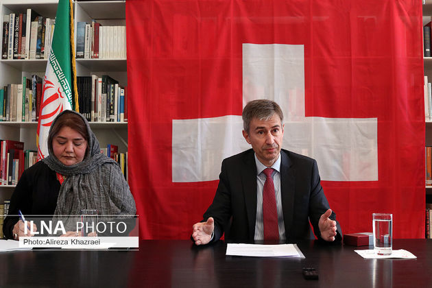 تصاویر نشست خبری «مارکوس لایتنر» سفیر سوئیس در ایران