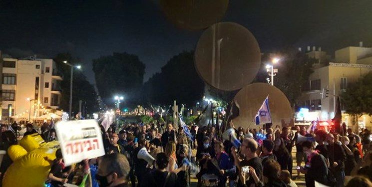 تظاهرات علیه نتانیاهو در دل  تل‌آویو