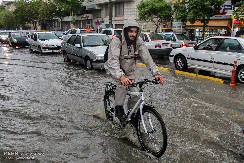 باران بهاری در تبریز 