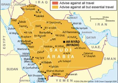 هشدار انگلیس به اتباع خود/ از سفر به عربستان خودداری کنید