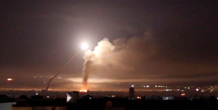 مقابله پدافند هوایی سوریه با حملات اسرائیل
