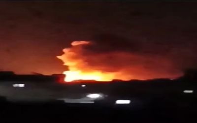 حملات شدید هوایی اسرائیل به حلب در شمال سوریه + فیلم