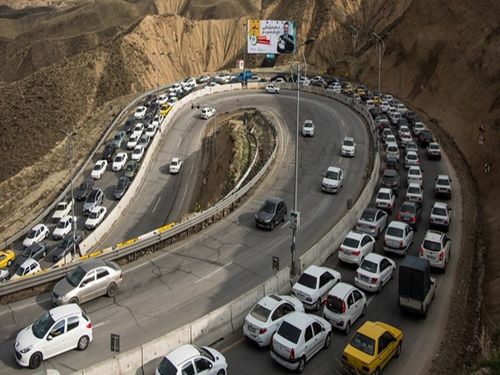 جاده چالوس دو‌طرفه شد