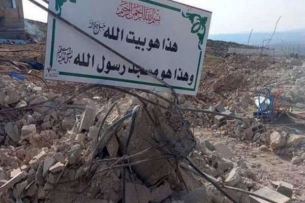 تخریب یک مسجد در کرانه باختری 