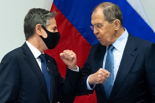 گفتگوی مهم وزرای خارجه آمریکا و روسیه پس از آغاز جنگ اوکراین