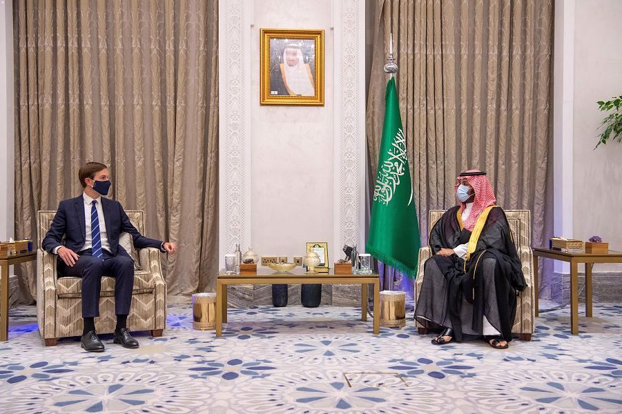 دیدار  مهم داماد ترامپ با پسر پادشاه عربستان +عکس