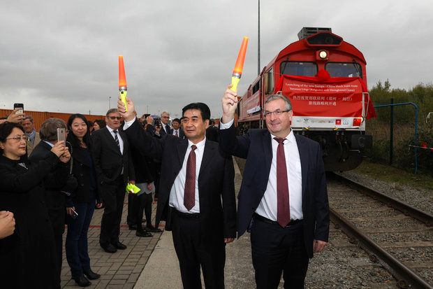 آغاز به کار خط‌ آهن باری جدید بلژیک به چین