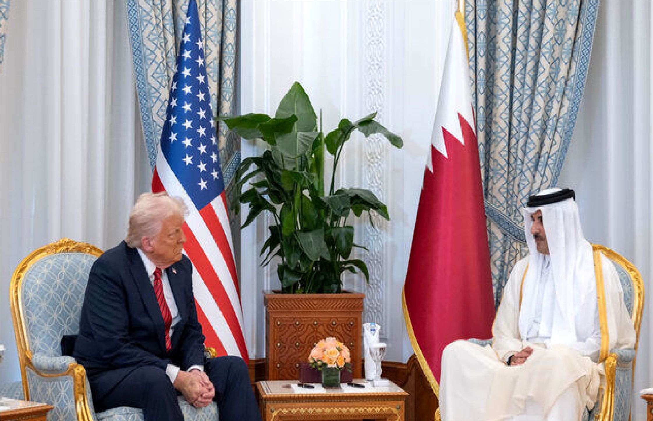 تماس تلفنی ترامپ و امیر قطر
