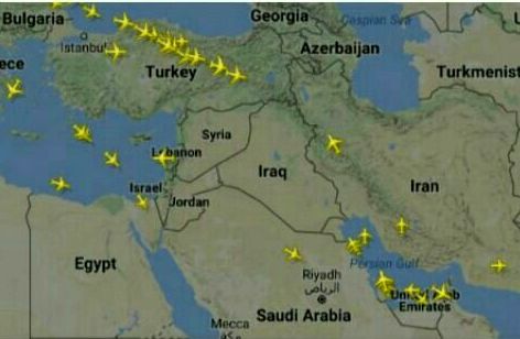 افزایش عبور هواپیماهای قطری از کریدور هوایی ایران + عکس