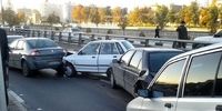 تصادف زنجیره‌ای سنگین در زنجان