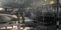 جزئیات آتش‌سوزی در کربلا / تانکر سوخت طعمه حریق + فیلم