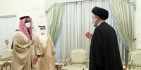 تصویری از دیدار رئیس جمهور با مشاور امنیت ملی امارات