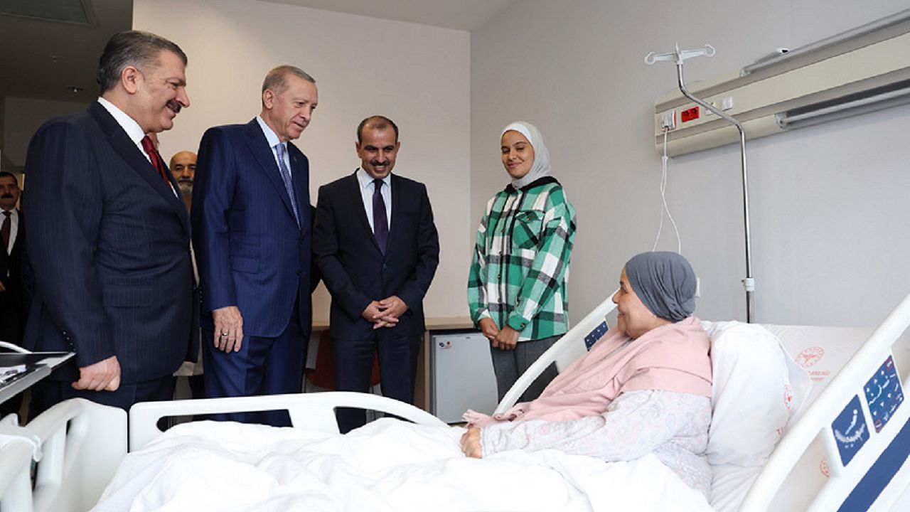 فوری/عیادت اردوغان از بیماران فلسطینی + عکس