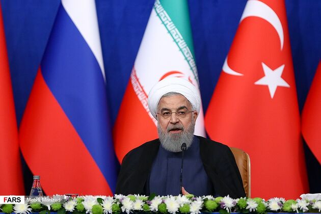 نشست سه‌جانبه تهران با حضور روحانی، پوتین و اردوغان
