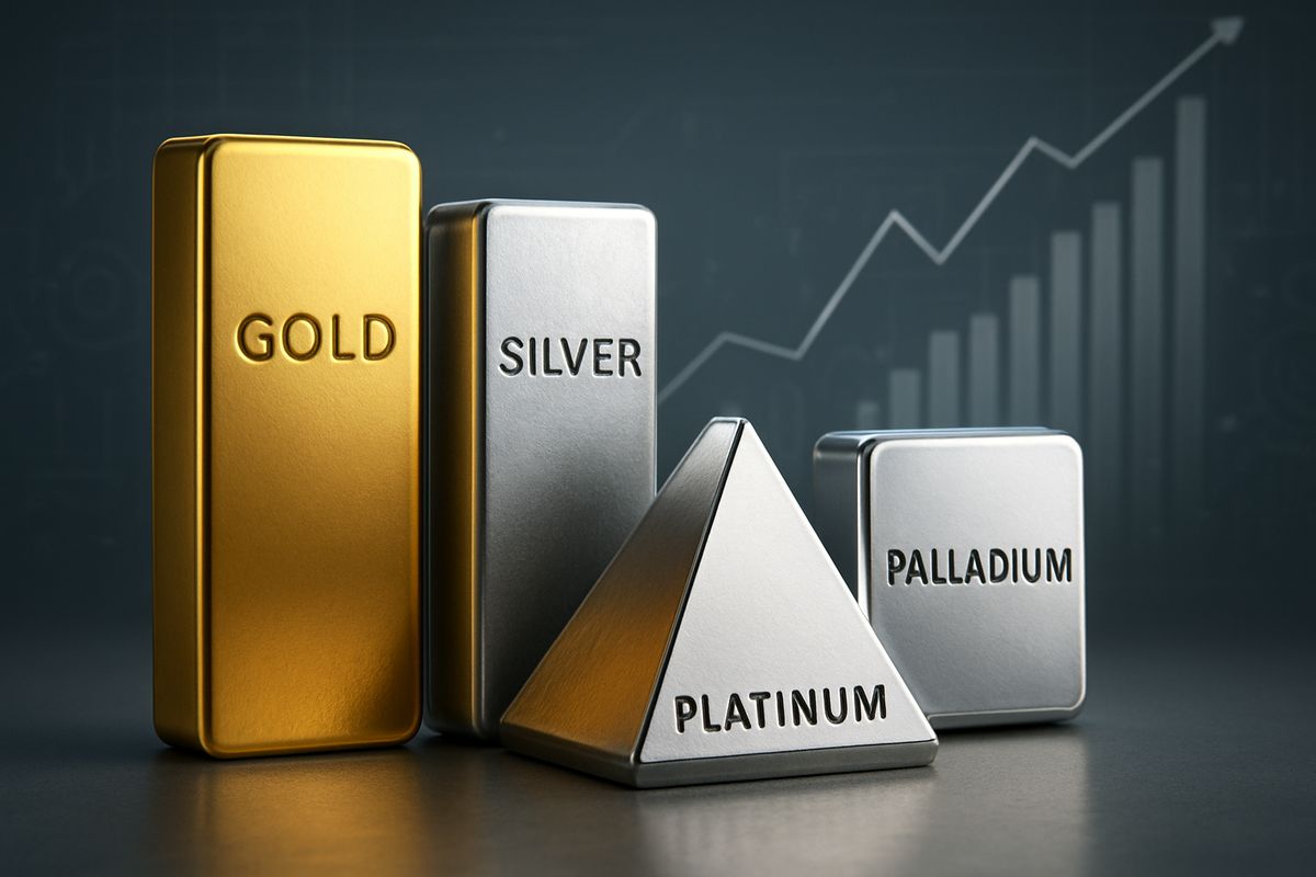 رکوردهای جدید طلا، نقره، پلاتینیوم و پالادیوم | قیمت‌ها به قله‌های تاریخی رسیدند!