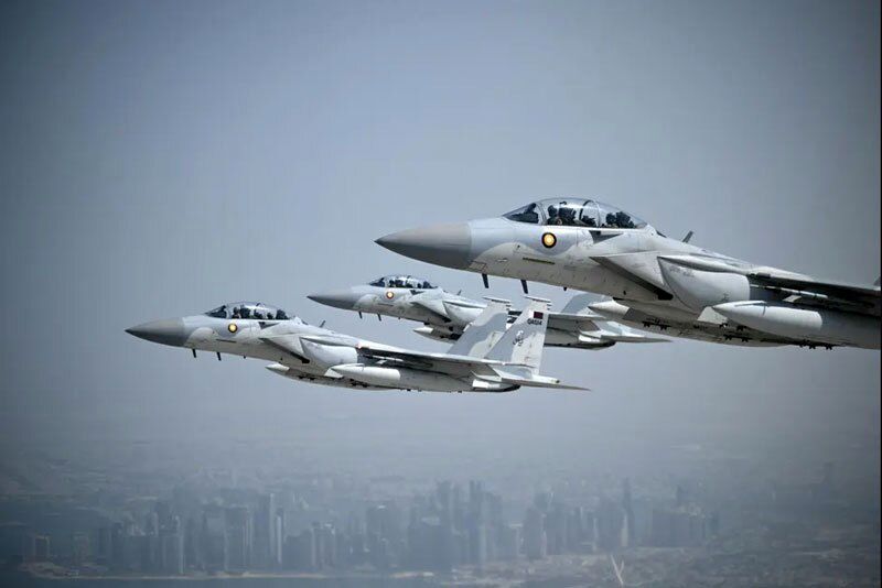 نیروی هوایی قطر در حال اسکورت هواپیمای حامل ترامپ